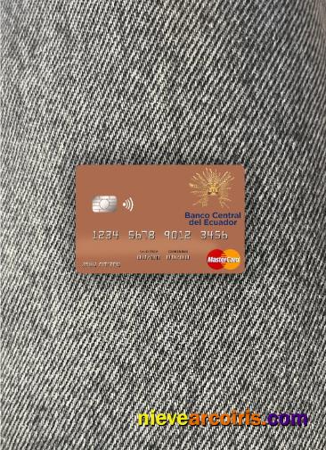 Sao Tome and Principe Banco Ecuador mastercard photolook